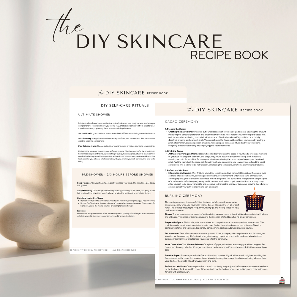 the DIY Skincare Recipe Book: Self Care for a Prick-Free Life